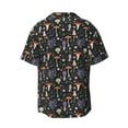thumbnail image 2 of Xecao offers the Mushroom for Men's Casual Short-sleeved Shirt, a button-up collared shirt with a pocket, perfect for beach vacations and yacht travel in the XX-Large size., 2 of 7