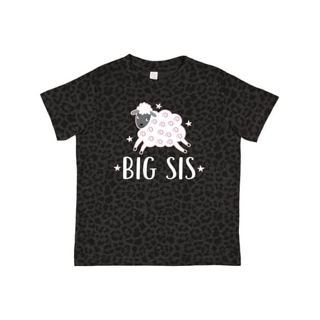 

Inktastic Big Sis Lamb Cute Girls Sister Gift Toddler Toddler Girl T-Shirt