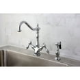thumbnail image 5 of Kingston Brass KS1231TALBS Tudor Deck Mount Kitchen Faucet with Brass Sprayer..., 5 of 5