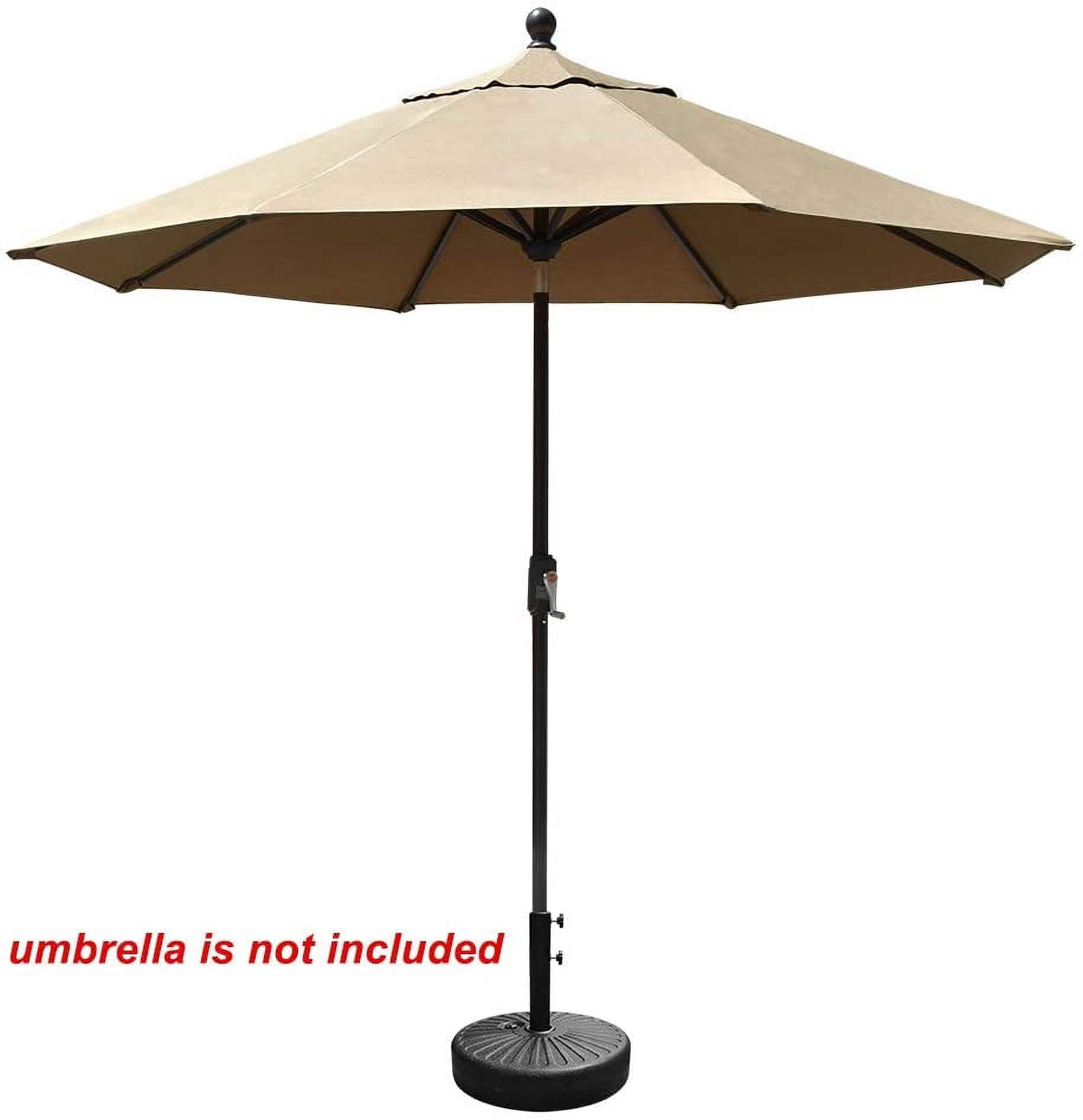 EliteShade Umbrella Base Market Patio Outdoor Water & Sand Filled Stand(Black)