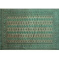 thumbnail image 1 of Ahgly Company Machine Washable Indoor Rectangle Persian Turquoise Blue Traditional Area Rugs, 8' x 12', 1 of 4