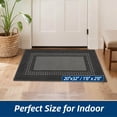 thumbnail image 3 of FLOORHUG Doormat Indoor 20"x 32", Soft and Absorbent Door Mat Non-Slip, Dirt Trapper Door Mats Entry Rug Low Profile Floor Mat Machine Washable Rugs for Entryway, Front Back Door, Gray, 3 of 7
