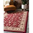 thumbnail image 3 of Unique Loom Kashan Traditional Floral Area Rug, 7 x 10 Feet, Burgundy/Ivory, 3 of 10