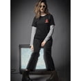 thumbnail image 2 of Pocket Wolf Complement Women Black T-Shirt, Female Large, 2 of 4