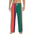 thumbnail image 2 of Lsque Vertical Stripes Print Men's Pajama Pants, Lounge Pant - Comfortable Home Wear,Elastic Waistband, Stylish Design-Small, 2 of 9