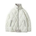 thumbnail image 2 of WFJCJPAF Clearance! Winter Coats for Women Plus Size 4X,Fall Fashion Women Casual Comfortable Long Sleeve Zipper Button Pocket Drawstring Parkas, 2 of 4