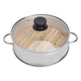 thumbnail image 2 of 1 Set Stainless Steel Bamboo Food Steamer Premium Buns Dumplings Steamer, 2 of 7