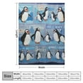 thumbnail image 4 of HENGT Cute Penguin Throw Blanket Warm Super Soft Micro Flannel Blanket for Bed Sofa Plane/Living Room Decor, 4 of 6