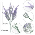 thumbnail image 3 of ZOELNIC Ave Artificial Lavender Flowers Fake Plants with Faux Plastic Wedding Bouquet for Table Centerpieces Home Kitchen Garden Farmhouse Decor 4Pcs Purple, 3 of 7
