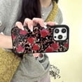 thumbnail image 6 of Retro Leopard Strawberry Phone Case with Chain for iPhone 12/12 Pro,Luxury Brown Cheetah Print Cute Y2K Design Trendy Girls Women Protective Cover+Charm(iPhone 12/12pro 6.1"), 6 of 9