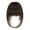 Dark brown A, variant on ERDOUY Synthetic Fiber Clip-On French Bangs Extensions, Women's Thick Fringe Hairpieces with Temple Clips, Easy-to-Wear Clip In Bangs Hair Accessories, Silver-gray