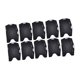 thumbnail image 5 of 10 porta tarjetas de identificación de doble cara, porta credenciales de cara abierta para tarjetas de acceso, crédito Negro, 5 of 9