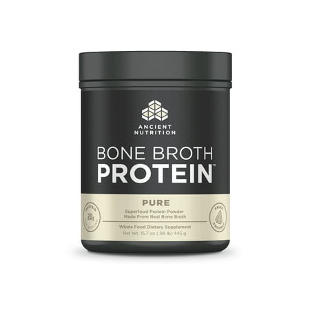 Ancient Nutrition, Bone Broth Protein, Pure, 20