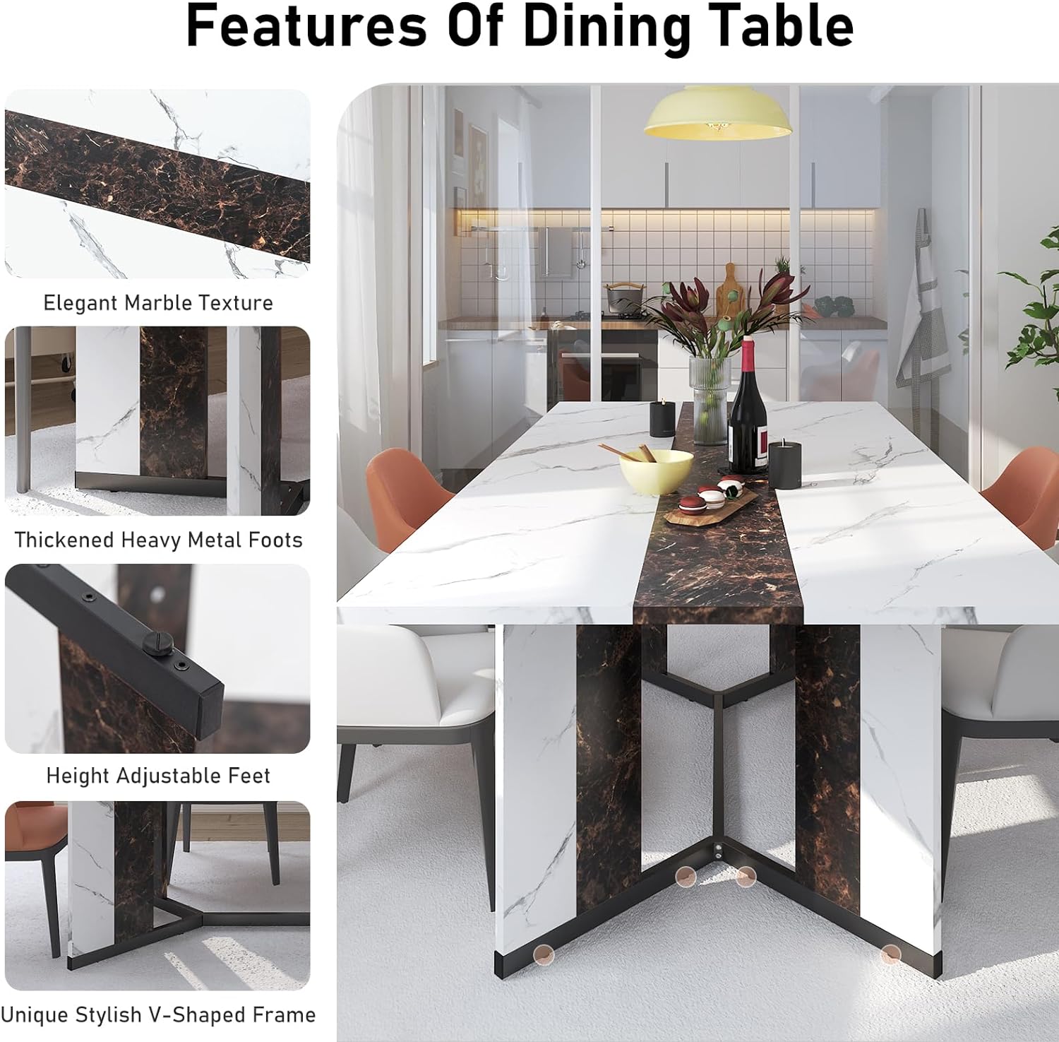 Chvans 71 in Rectangular Dining Table for 6–8 People photo 4
