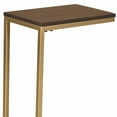 thumbnail image 4 of HomeRoots 493231 25.3 x 10 x 16 in. Gold & Elm Solid Wood Rectangular End Table, 4 of 5