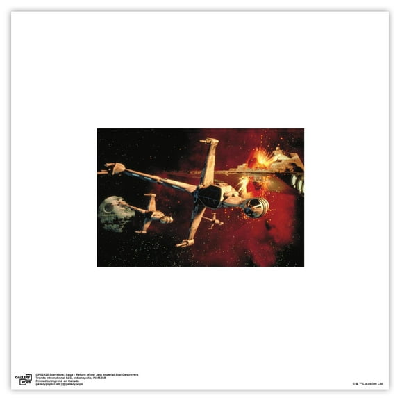 Gallery Pops Star Wars: Saga - Return of the Jedi Imperial Star Destroyers Wall Art, Unframed Version, 12" x 12"