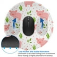thumbnail image 4 of Disketp Funny Little Pigs Small Mouse Pad 7.9x7.9 Inches,Washable Round Mousepad For Office Laptop Computer,Non-Slip Rubber Base Mouse Pads For Wireless Mouse, 4 of 8