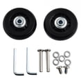 thumbnail image 1 of 1Set Luggage Wheel Suitcase Replacement Wheels Black with Screw, 1 of 8