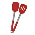thumbnail image 5 of Tnobhg 2Pcs Silicone Spatula Slotted Food Grade Heat Resistant Dishwasher Safe Frying Fish Eggs Non-stick Pot Cooking Turner Cookware Utensils Kitchen Supplies, 5 of 8