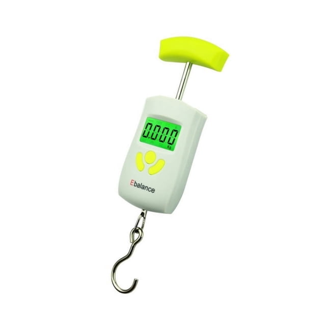 50Kg Portable Digital Hand Held Fish Hook Hanging Scale Electronic Weighting Luggage Scale LED Display Tape Measure ,Easy to Use
