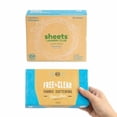 thumbnail image 2 of Sheets Laundry Club Bundle - 50 Pack (Up To 100 Loads) Fragrance Free Detergent Sheets & 40 Pack Free & Clear Dryer Sheets - New Liquidless Technology Travel Essential Cleaning Supplies, 2 of 4
