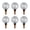 Bubble model, variant on 6Pcs Plant Watering Globes Set Water Globes Plant Watering Bulb for Indoor Flowers Garden Irrigation