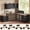 Black, variant on SEDETA Farmhouse L Shaped Desk with Drawers & Hutch, Home Office Desk with File Drawer & Sliding Barn Doors, Two person Desk with Power Outlets, Corner Computer Desk for Bedroom, White