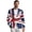 Artsy Union Jack, variant on Lightweight Blazer, Artsy Union Jack Polyester Single Breasted Mens Blazer for Business Casual