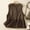 Coffee, variant on DuoJiaJ Vest Outerwear for Women, Round Neck Ruffled Edge Loose Fit Brown XXL