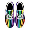 thumbnail image 2 of Unisex Rainbow Sneakers, LGBT Shoes for Men Women Lightweight Breathable Running Shoes White Size 8, 2 of 7