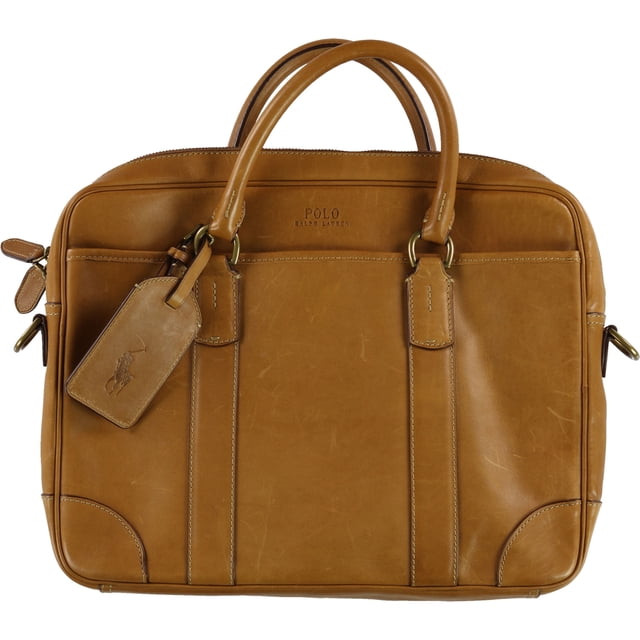 Ralph Lauren - Bolso de viaje de piel en dos tonos para hombre, marrón, talla única Ralph Lauren Bolsa de viaje