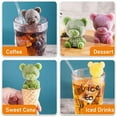 thumbnail image 2 of 3D Teddy Bear Ice Cube Mold, Silicone Animal Mold, 3 Pieces Ice Cube Trays for Coffee, Milk, Tea, Candy, Gummy, Fondant, Cake, Baking, Cupcake Topper Decoration, 2 of 6