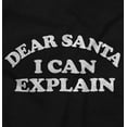 thumbnail image 2 of Dear Santa I Can Explain Naughty Xmas Plus Size Crewneck Graphic Tee Shirt Brisco Brands 5X, 2 of 5