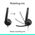 thumbnail image 3 of Écouteurs Logitech H391 Filaires USB-C Micro à Réduction de Bruit, 3 of 9