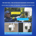 thumbnail image 3 of Cámara de seguridad con 2 focos, visión nocturna a color, cámara de vigilancia con cable, cámaras inteligentes con conexión WiFi para el hogar., 3 of 5