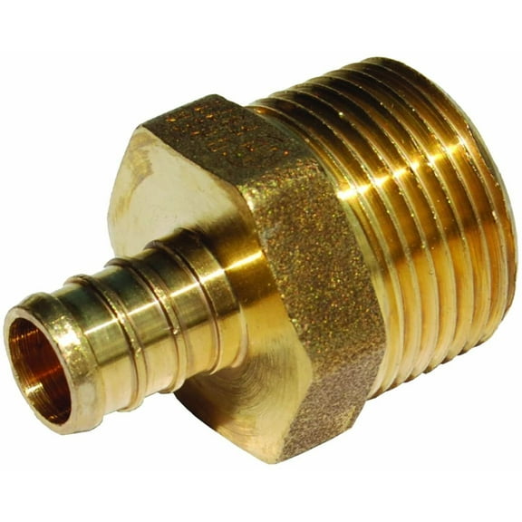 SharkBite UC116LFA 1/2-Inch by 3/4-Inch MNPT PEX Barb Adapter Retail Packaging