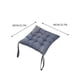 thumbnail image 4 of Cojín para silla de exterior de 40 x 40 cm, cuadrado, suave, con correas elásticas para un ajuste perfecto, tejido resistente al agua y a la decoloración, ideal para patio, jardín y muebles, 4 of 7