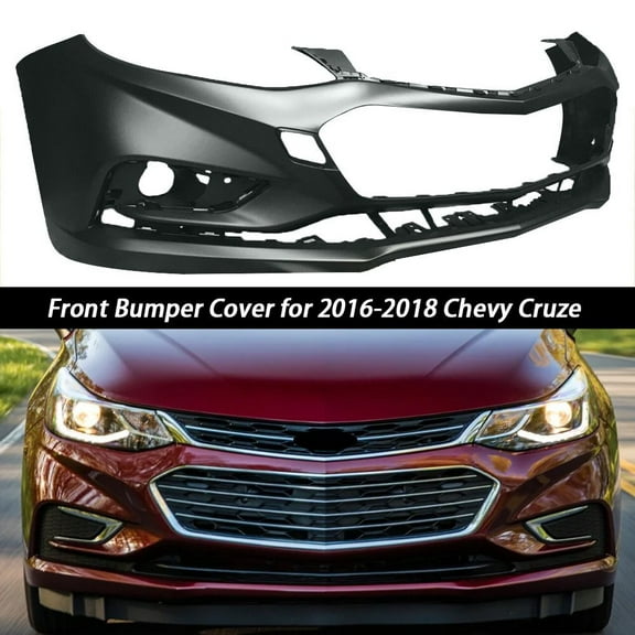 Front Bumper For 2016 2017 2018 Chevy Cruze w/o Park Assist Plastic