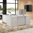 thumbnail image 2 of Hampton Heights 72W x 30D Executive L-Shaped Desk in White - Engineered Wood, 2 of 7