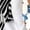 White Blue Orange Floral, variant on Women's Floral Print Long Sleeve Button Down Shirt Casual Blouse