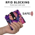 thumbnail image 4 of Small Wallet For Women Bifold Leather Pocket Coin Credit Card Holder With RFID Blocking Tulips Design, 4 of 6