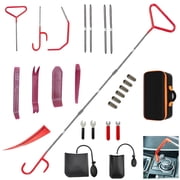 Pershook 25PC Stainless Steel Car Tool Set, 59-inch J-Hook for Emergency Unlocking of Car Windows and Doors, Emergency Car kit Tools