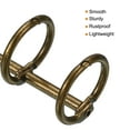 thumbnail image 4 of Unique Bargains 0.63' Dia. 3 Circle Detachable Metal Binder Rings Loose Leaf Rings, Bronze 4 Pack, 4 of 6