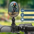 thumbnail image 2 of Bike Mirror 360 Degree Adjustable Rotatable Handlebar Mirror Wide Bycicle Accessories Cycling Rear View Mirror, 2 of 6