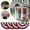 A3_4pc Red White Blue 47.24x23.62", variant on SMKE Patriotic Half Fan Bunting,35X17In Vintage Map 250Th Fan Flag,National Fan Banner,Stars Stripes Decor Flag,Memorial Day Patriotic Decor,Festival Scene Hanging Decoration,Fade Resistant