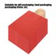 thumbnail image 4 of Lojalitet Bolsa de papel Kraft portátil ecológica, bolsa de regalo para embalaje de ropa para tienda (M 21 x 11 x 27,5 cm) (rojo oscuro), 4 of 8