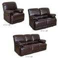 thumbnail image 4 of CorLiving Plush Reclining Bonded Leather Sofa Set, 4 of 9