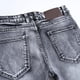 thumbnail image 5 of Pantalones largos de moda para hombre, con lazo elástico, ajustados, de pierna recta pequeña, 5 of 8