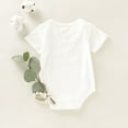thumbnail image 4 of Newborn Baby Girl Romper Short Sleeve Letter Print Jumpsuit Bodysuit Baby Girl Summer Clothes 6-9 Months, 4 of 7