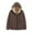 Brown, variant on Women's Fleece Hooded Jackets Winter Sherpa Lined Puffer Quilted Jacket Zip Up Long Sleeve Solid Coat Warm Outerwear with Pockets
